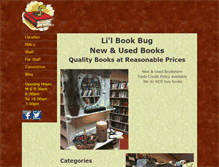 Tablet Screenshot of lilbookbug.com